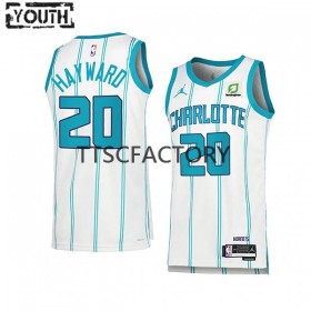 Dres Charlotte Hornets Gordon Hayward 20 Jordan 2022-23 Association Edition Bijela Swingman - Dječji